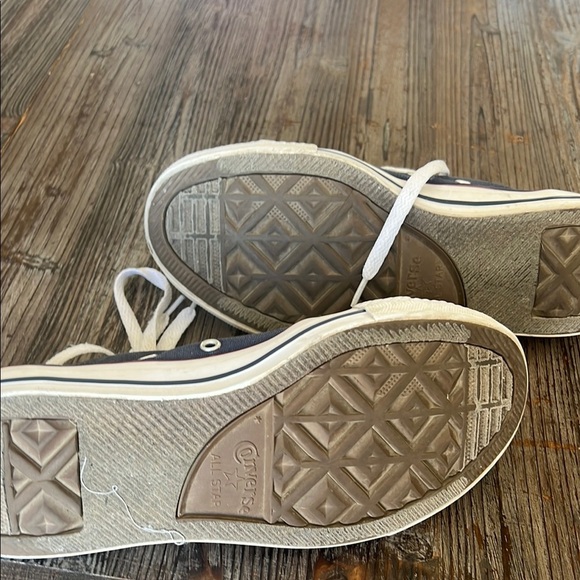 Converse Blue Canvas Sneakers with White Laces - Picture 7 of 11